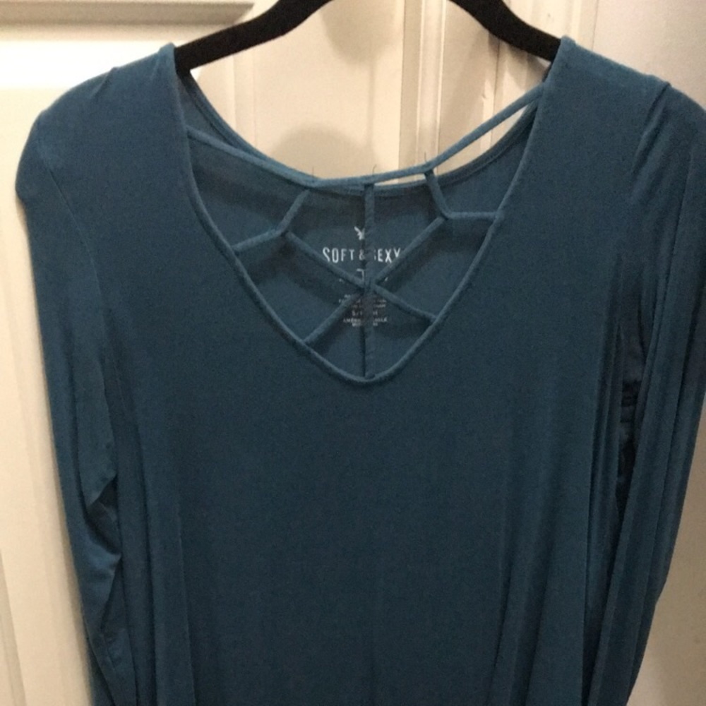 American Eagle Blue T Shirt
